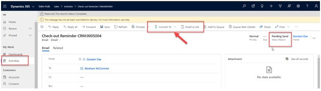 Show/Hide activity