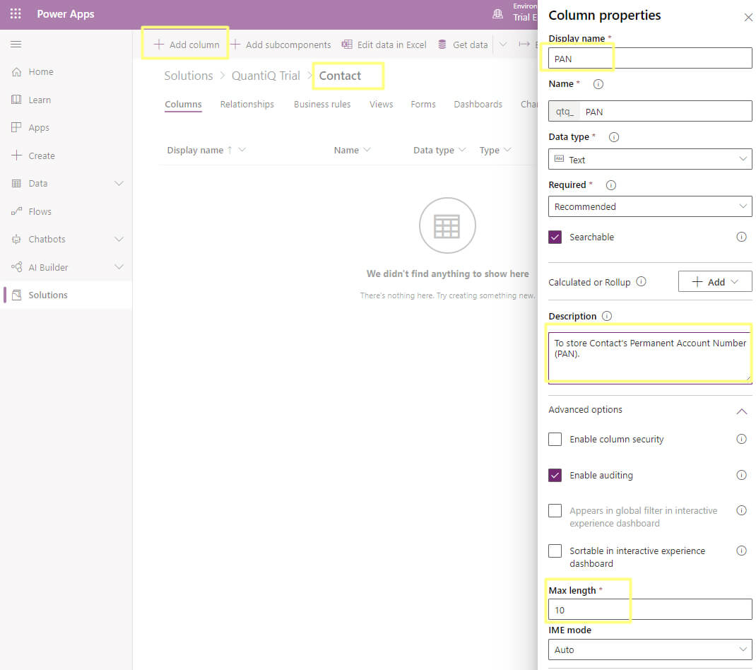 CRM field data 1